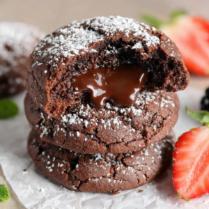 Chocolate Lava Brownie Cookies