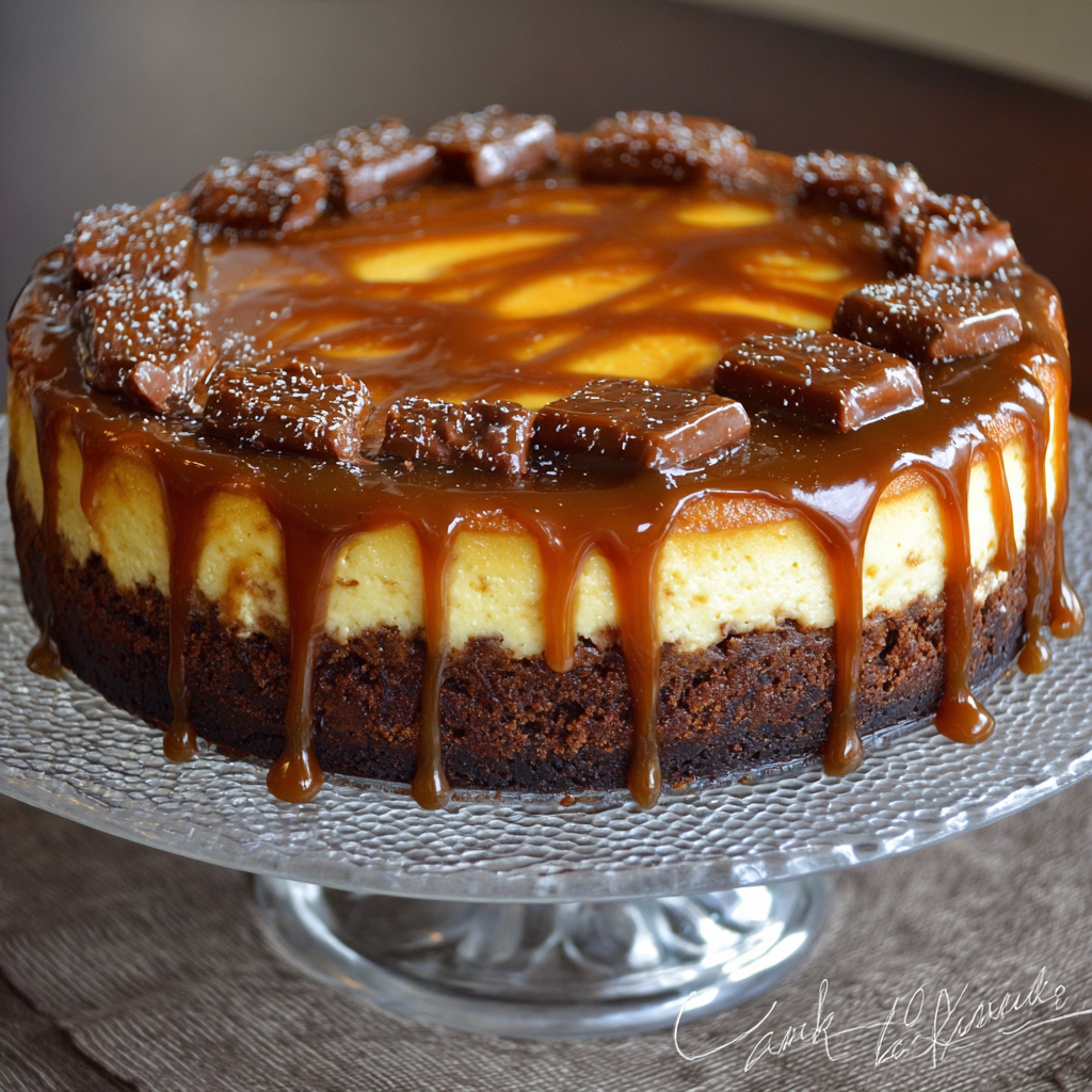 Caramel Brownie Cheesecake Bliss