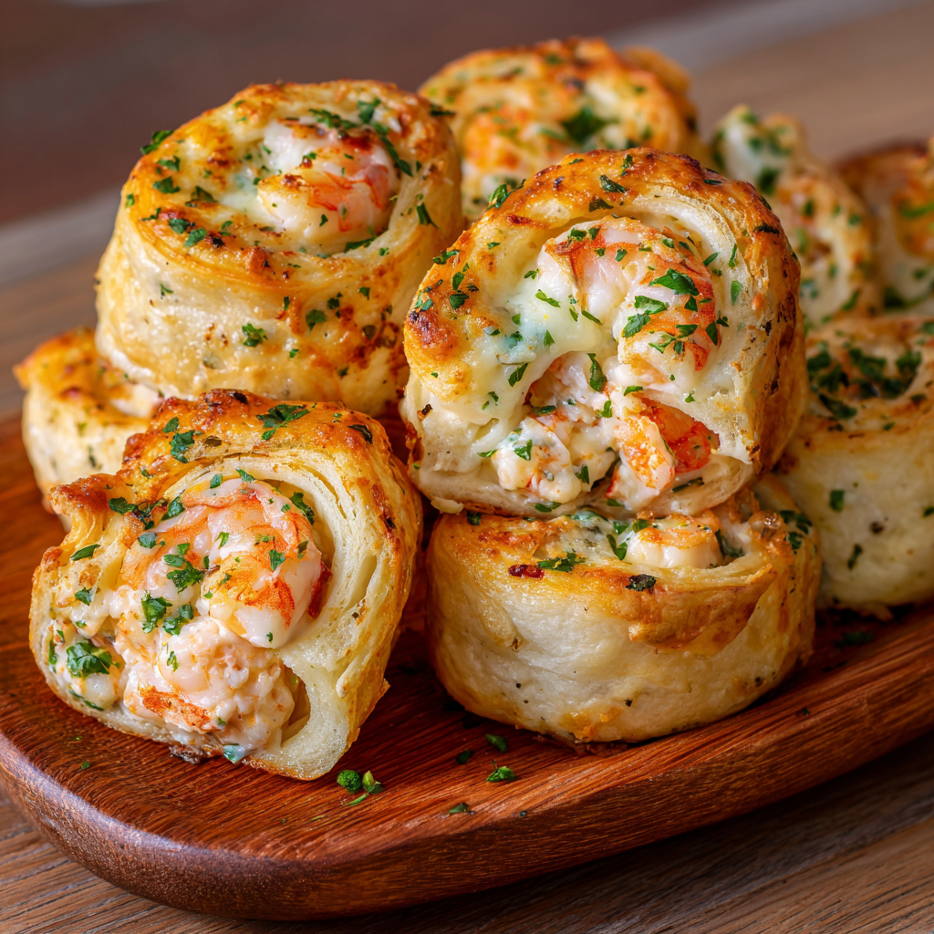 Creamy Shrimp Cheese Rolls