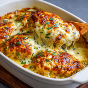 Cheesy Mozzarella Chicken Bake