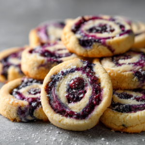Blueberry Cheesecake Swirl Cookies