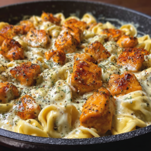Buffalo Chicken Tortellini Alfredo