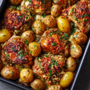 Parmesan Garlic Chicken Thighs