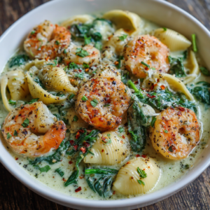 Creamy Spinach Shrimp Shells