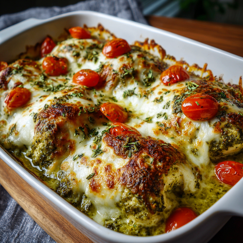 Pesto Chicken Bake