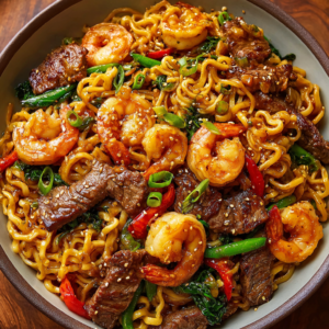 Garlic Butter Steak & Shrimp