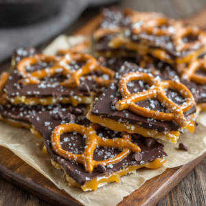 Salted Caramel Pretzel Bark