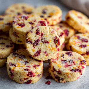Cozy Cranberry Orange Shortbread