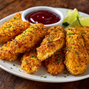 Crunchy Chicken Taco Fingers