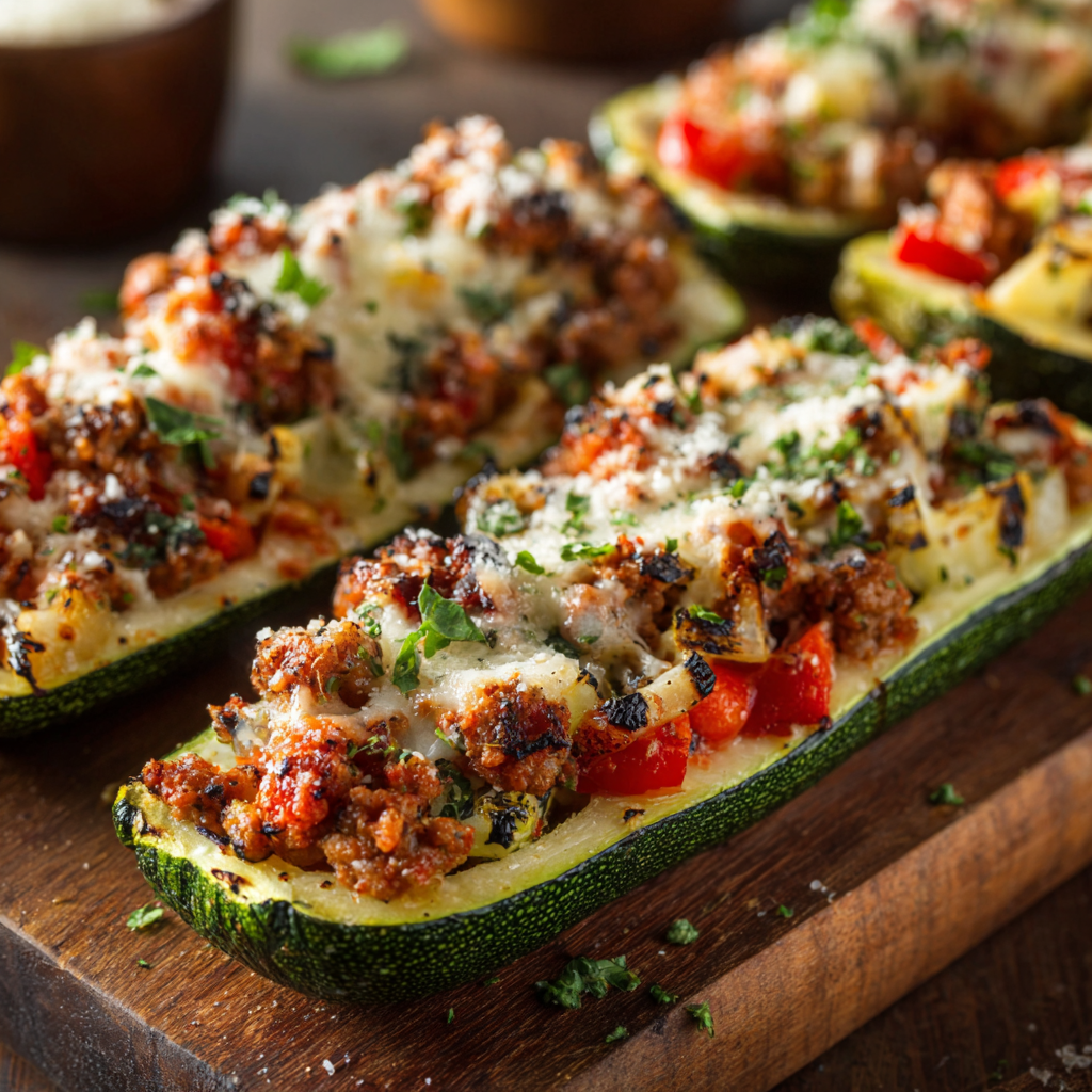 Stuffed Zucchini Boats