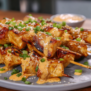 Bang Bang Chicken Skewers