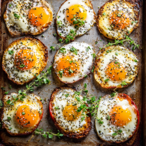 Sheet Pan Eggs for Breakfast Sandwiches with Oregano & Thyme