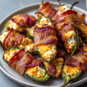 Bacon-Wrapped Jalapeño Poppers