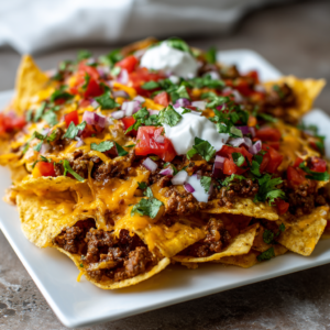 Loaded Nachos Plate (Centered & Fully Loaded)