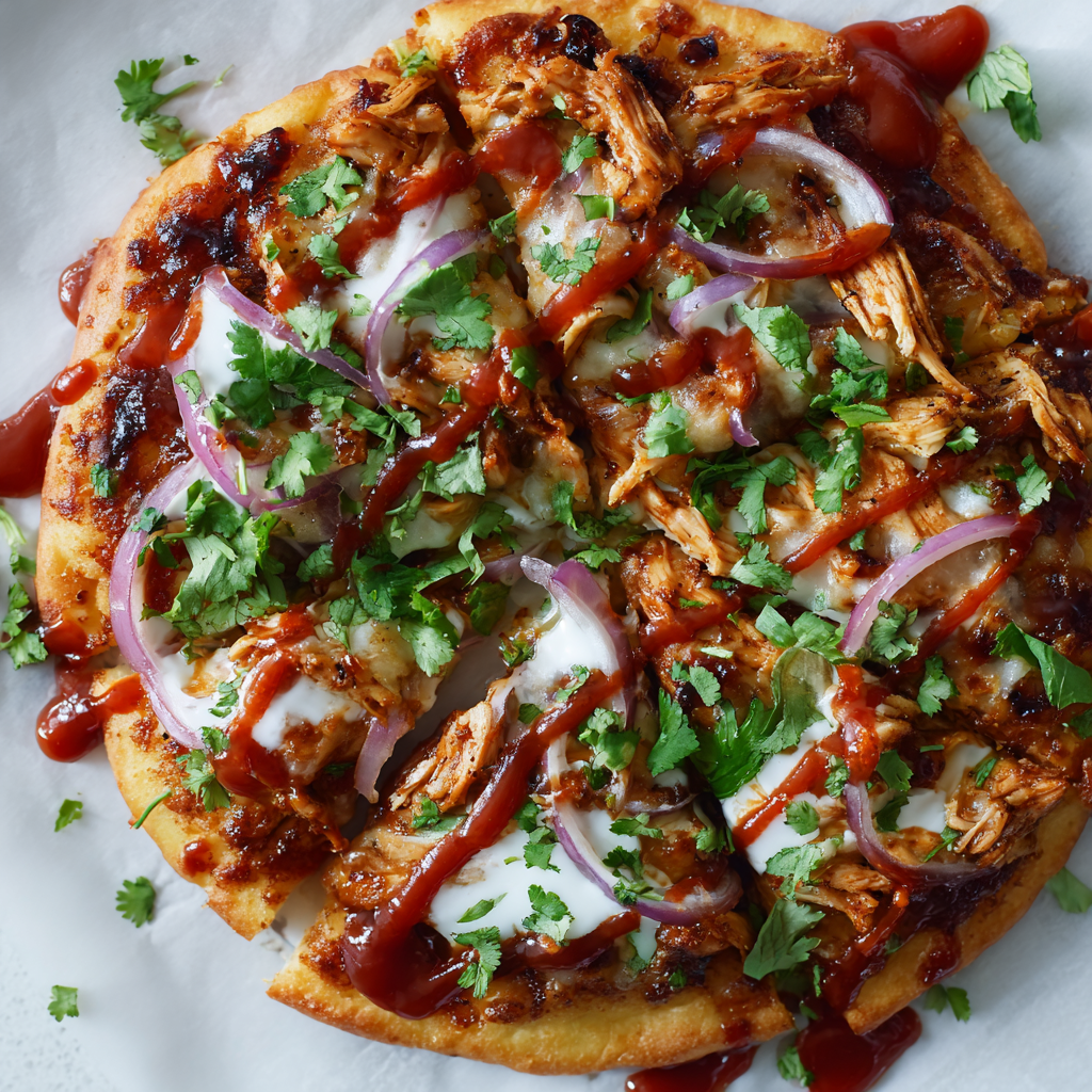 BBQ Chicken Flatbread Pizza