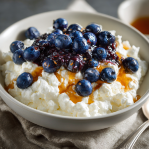 Cottage Cheese with Blueberries