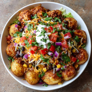 Loaded Fiesta Potato Bowls