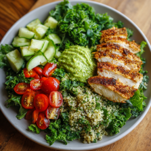 Green Goddess Chicken Salad with Crunchy Quinoa