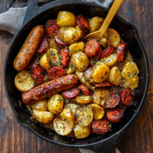 Baked Andouille Sausage and Potatoes