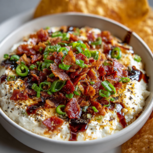 Loaded Cream Cheese Bacon Jalapeño Dip