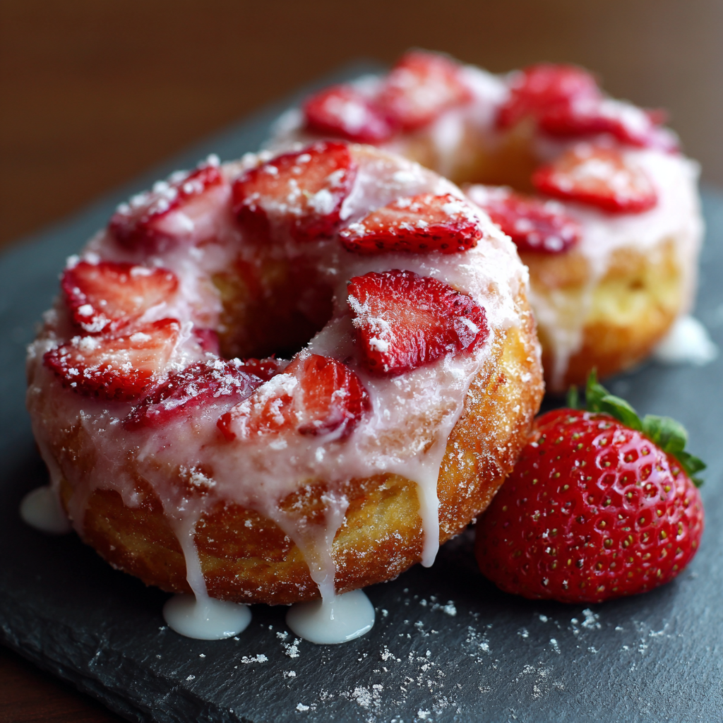 Strawberry Donuts
