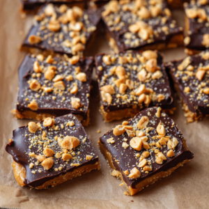 Chocolate Peanut Butter Toffee Squares