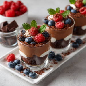 Decadent Chocolate Coffee Mousse Trifles