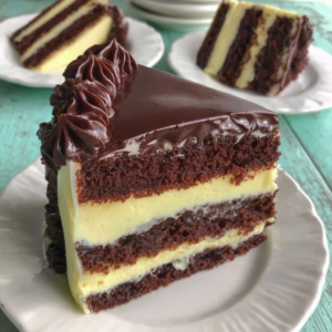 Triple Layer Chocolate Cheesecake Cake