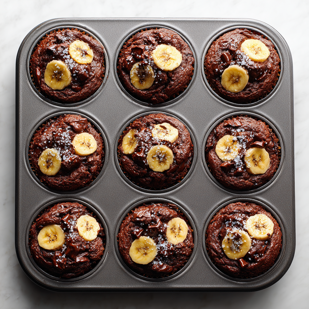 Chocolate Banana Blender Muffins