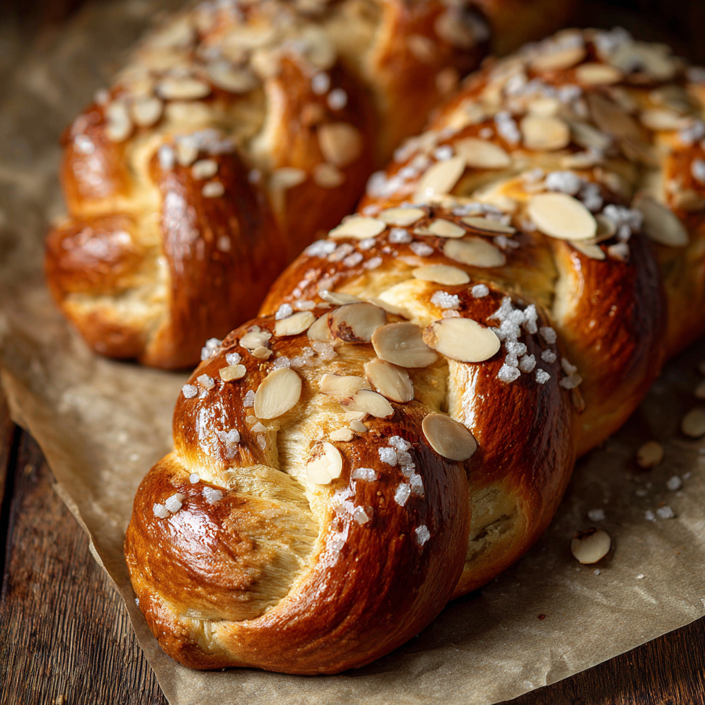 Sweet Cardamom Bread with Honey Orange Butter