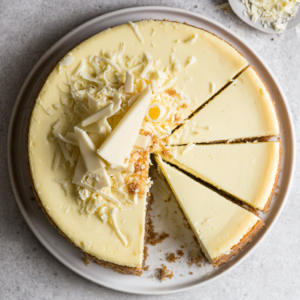 Creamy White Chocolate Cheesecake