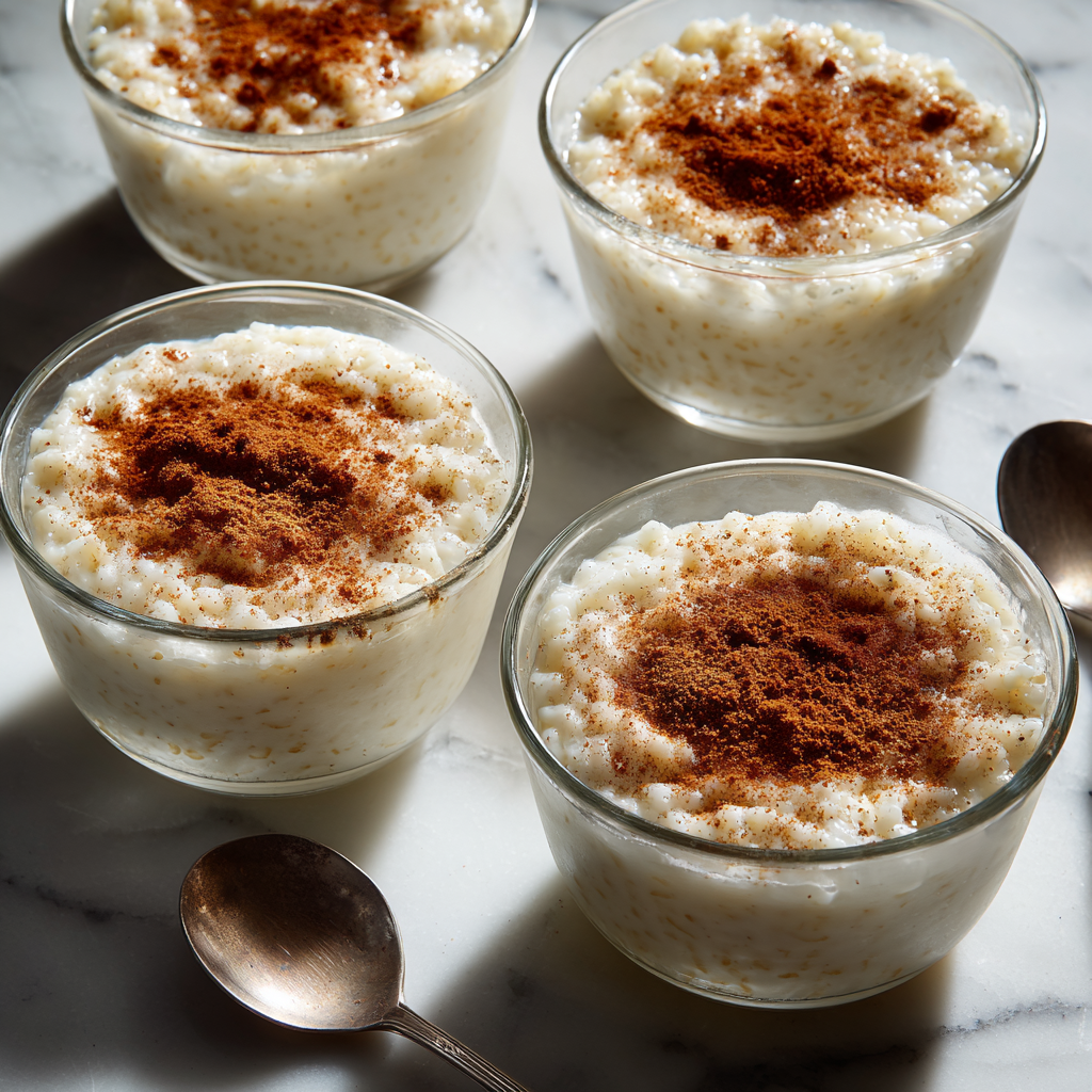 Classic Creamy Rice Pudding with Cinnamon