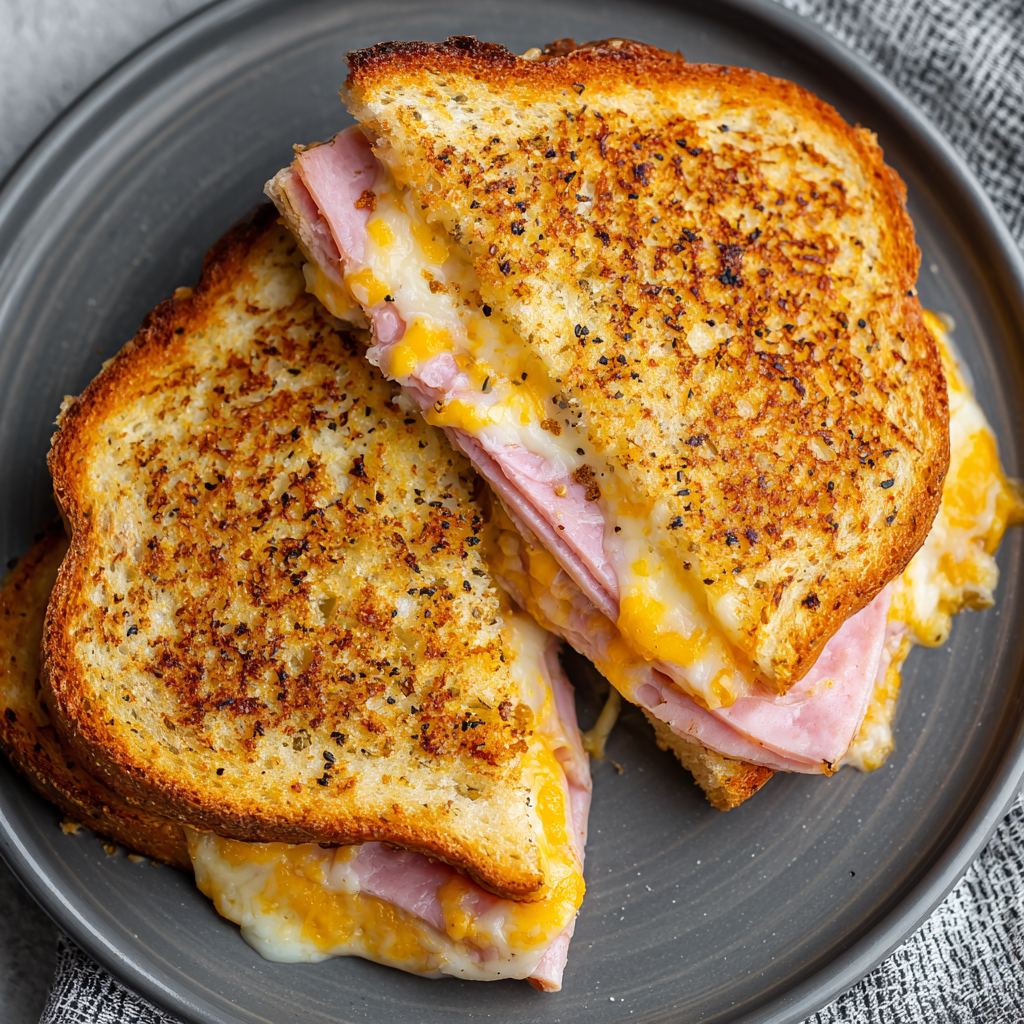Cheesy Ham Toaster