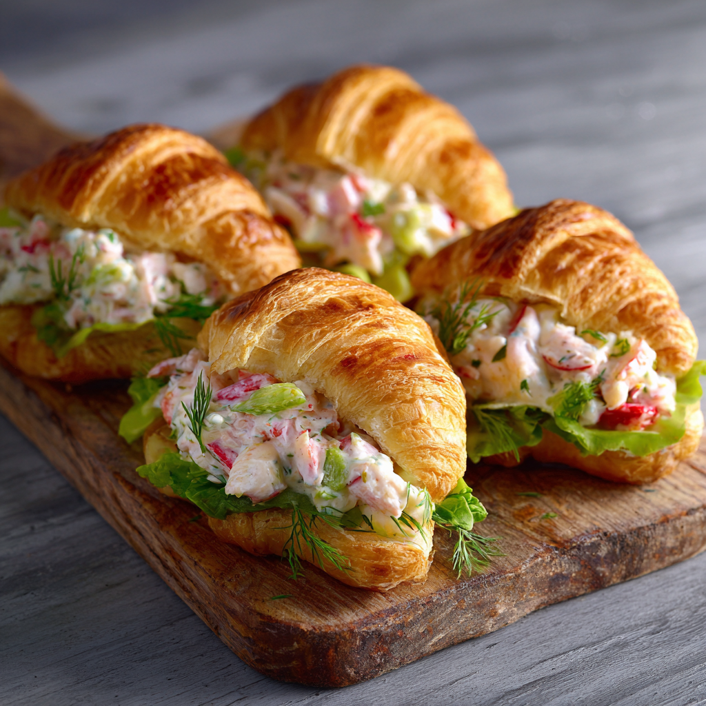 Lobster Salad Croissant Rolls