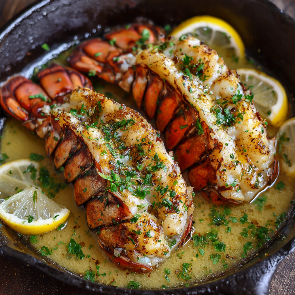 Garlic Lemon Butter Lobster Tails