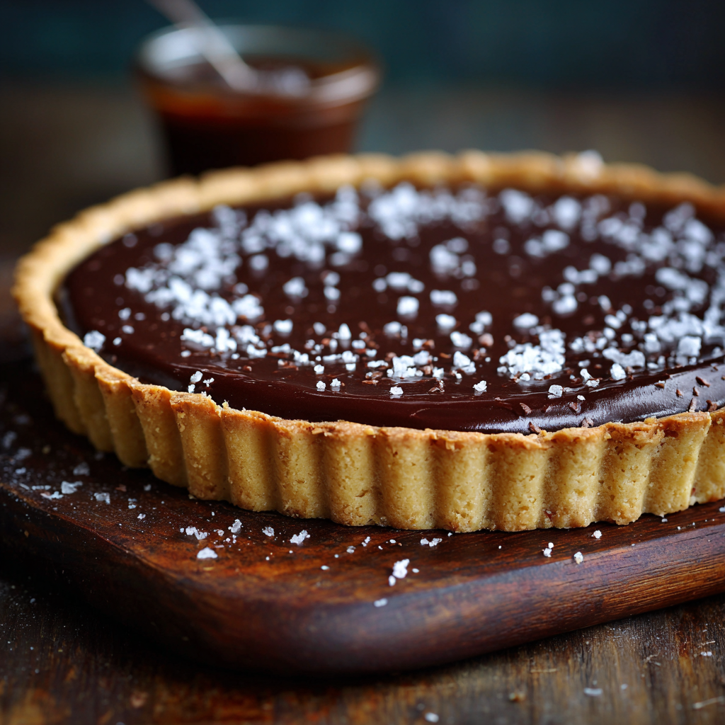 Salted Caramel Chocolate Tart