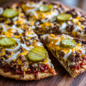 Cheeseburger Pizza