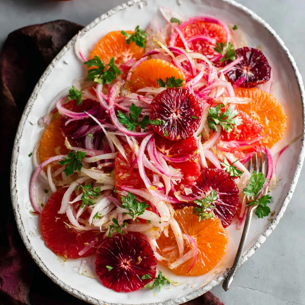Blood Orange Salad with Fennel & Quick-Pickled Red Onion