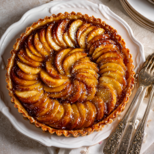 French Apple Tart with Fig Preserves