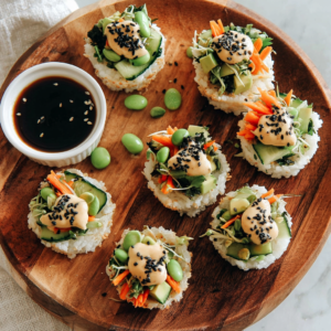 Sushi Cups: Bite-Sized Veggie-Loaded Sushi Appetizer