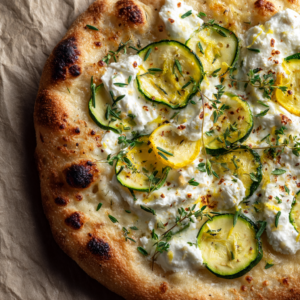 Gourmet White Pizza with Ricotta & Zucchini