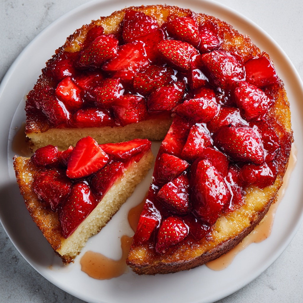 Strawberry Upside Down Cake
