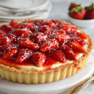 Glazed Fresh Strawberry Tart