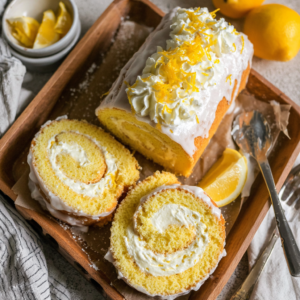 Lemon Cream Roll Cake