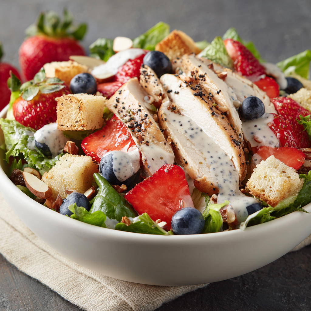 Panera Strawberry Poppyseed Salad