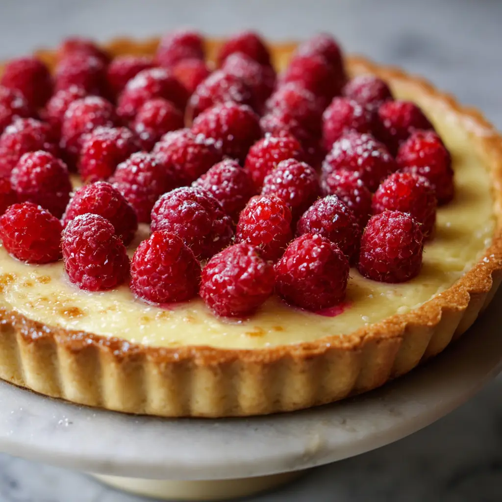 Rosewater Raspberry Tart