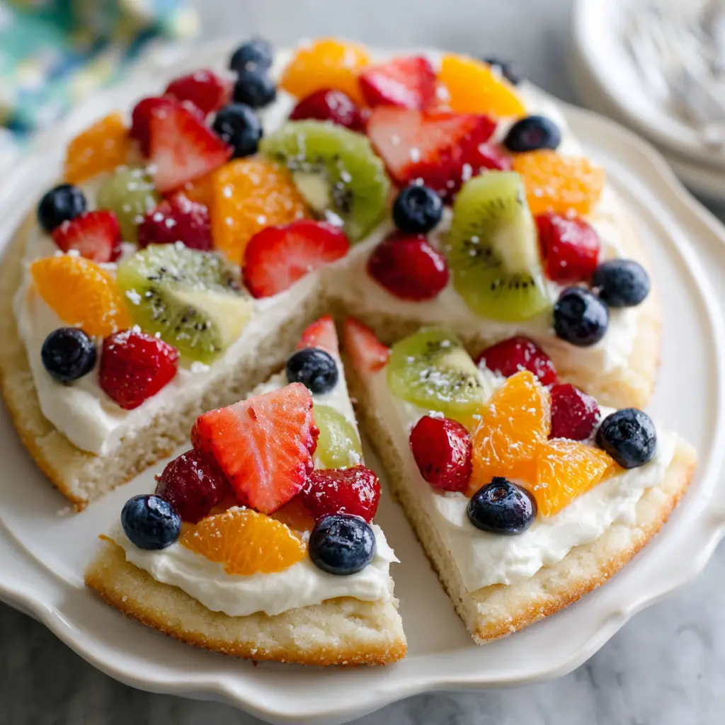 Fruit Pizza with Sugar Cookie Crust