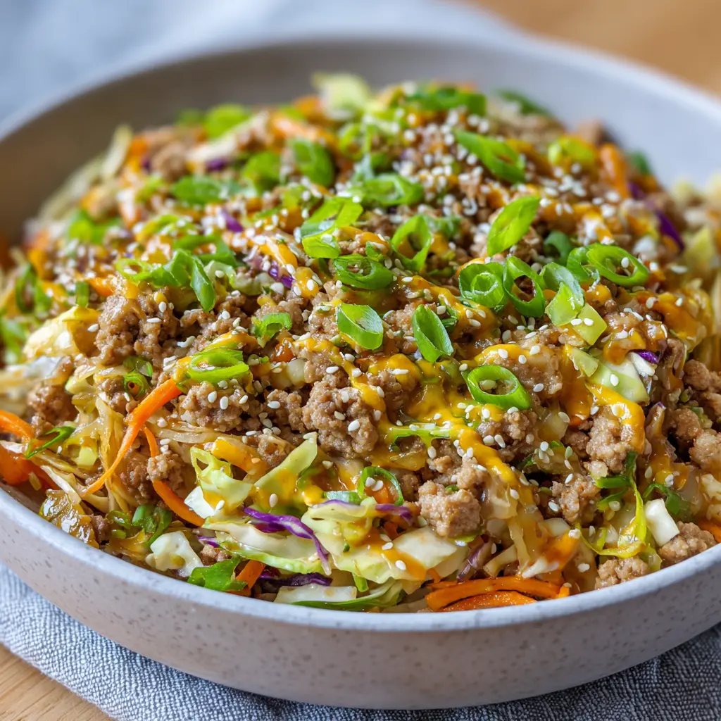 Quick Keto Egg Roll in a Bowl
