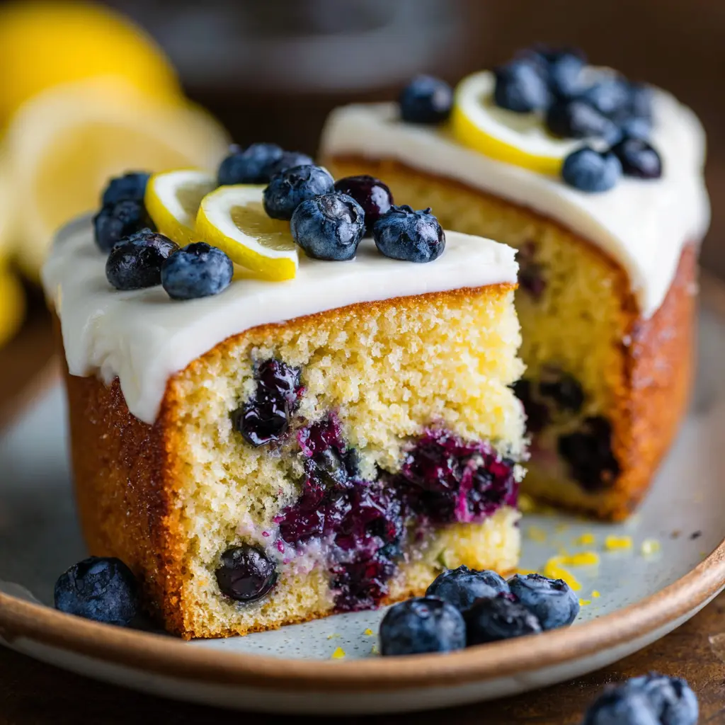 Lemon Blueberry Olive Oil Cake