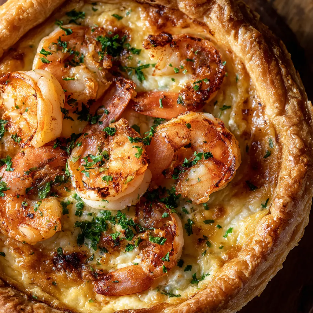 Rustic Shrimp & Cheese Tart